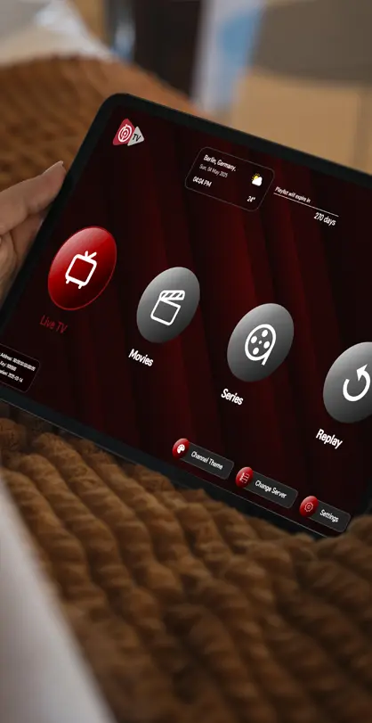 IBO Player Pro sur tablette